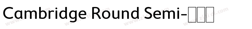 Cambridge Round Semi字体转换